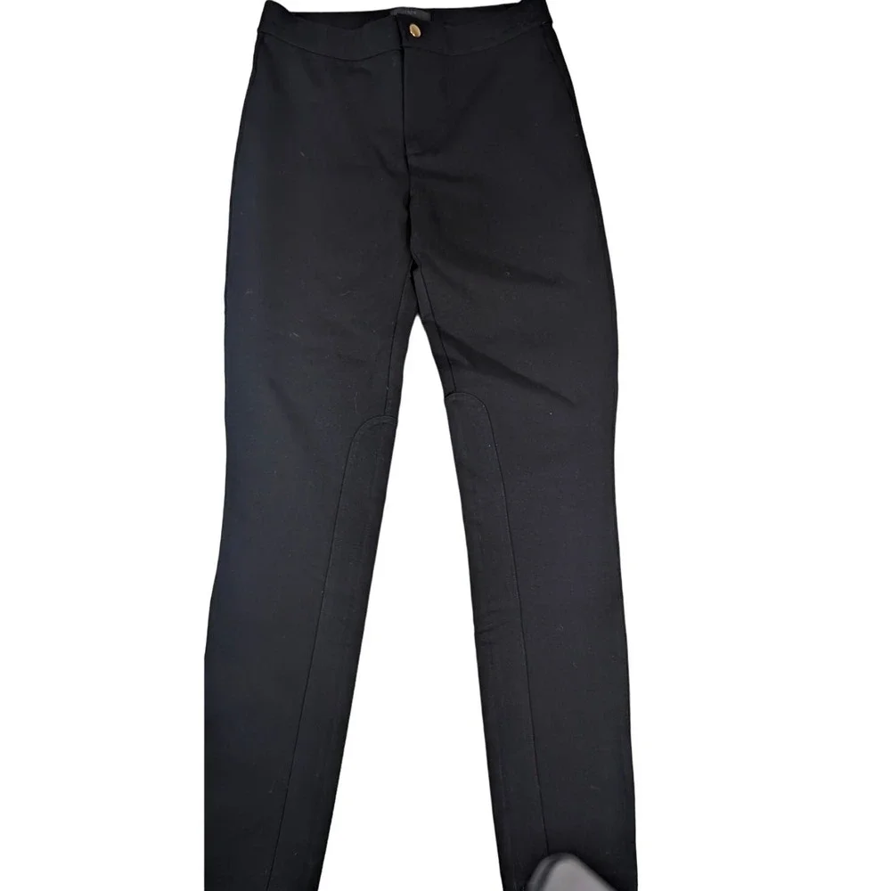 J Crew Pants Women's Black Pixie Snap-Front Dress  Size‎ 2 Stretchy Sleek